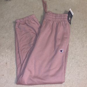 Pink Beige Champion Sweatpants